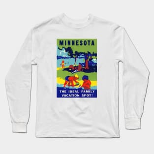 1940 Minnesota, Ideal Vacation Spot Long Sleeve T-Shirt